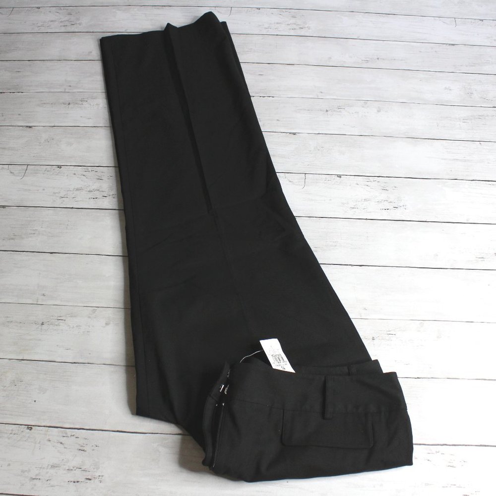 Ann Taylor Loft Women's Black Casual Trouser Dress Pants Size 14 Stretch